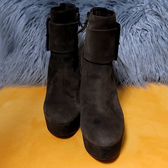Suede Booties - Picture 1 of 3